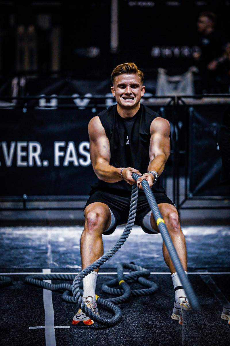 Dr. Moritz Przybilla beim Training